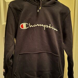 Champion Dark Hoodie with Logo